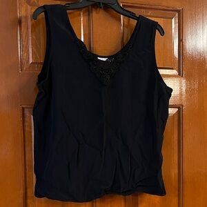 Chic Black Sleeveless Tank Top